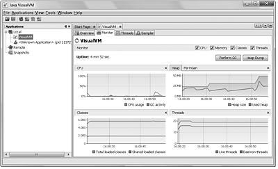 Screenshot der VisualVM